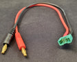 Ladekabel MPX han-stik 30 cm ledning til banastik 4.0mm 14 AWG