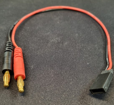 Ladekabel med Futaba / JST stik - 25 cm langt
