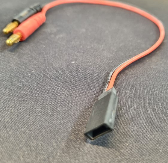Ladekabel med Futaba / JST stik - 25 cm langt