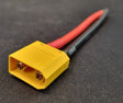 XT90 han stik med 10 cm kabel