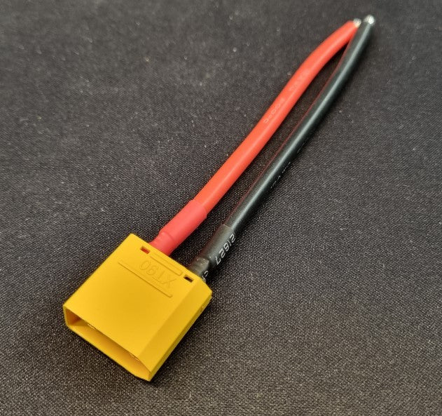 XT90 han stik med 10 cm kabel