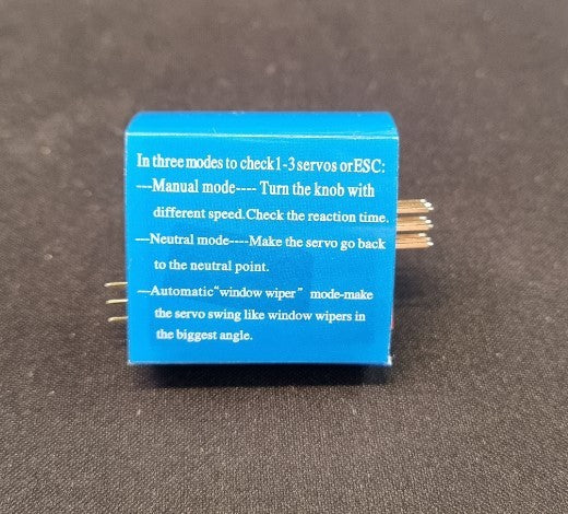 Test din servo - servotester 4,8 v til 6 v