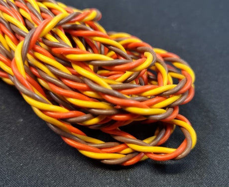 Kraftigt servo-kabel - twisted - pr. 0,5 meter