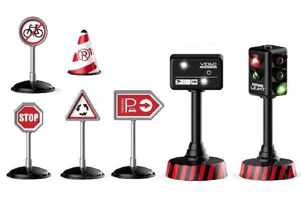 Fjernstyret lastbil - Container Truck med skilte, Gul.