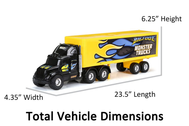 Monster Truck Hauler 22" med 2 Trucks