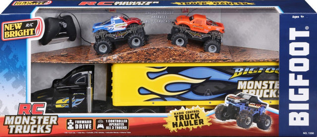 Monster Truck Hauler 22" med 2 Trucks