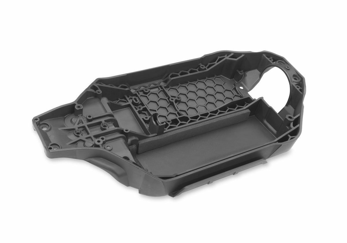 Chassis Plate (Long Battery) Gray Rustler 4x4