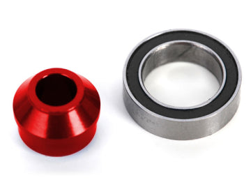 Traxxas 6893-RED Bearing Adapter Alu Red with Ball Bearing 10x15x4mm