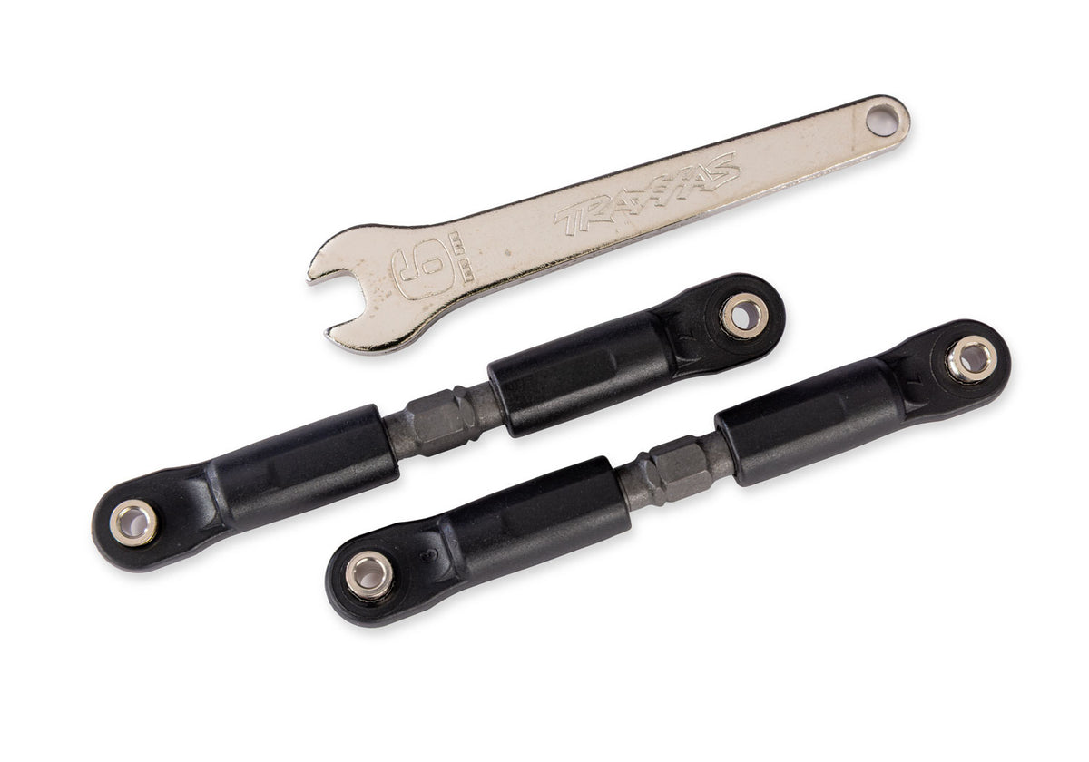 Camber/Toe Links Rear Short Adjustable Steel Gray (2)
