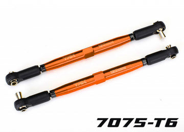 Traxxas 7748-ORNG Toe Links Alu Orange 158mm Adjustable (2) X-Maxx