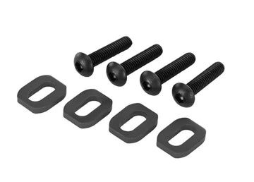 Traxxas 7759-BLK Washers Motor Mount Alu Black w/ Screws (4) X-Maxx, XRT