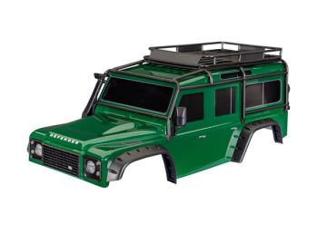 Traxxas 8050-GRN Body Land Rover Defender Clipless Complete Green