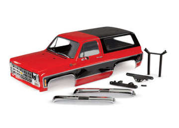Traxxas 8126-RED Body Chevy Blazer '79 Red Complete Clipless
