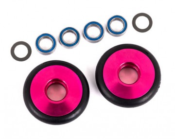 Traxxas 9461P Wheel Set Alu Pink Wheelie Bar Drag Slash
