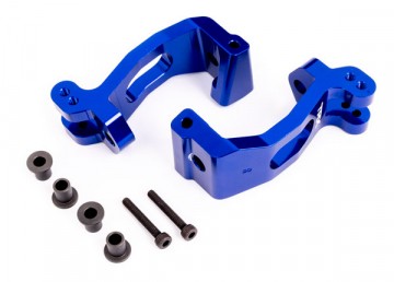Traxxas 9532X Caster Blocks (C-Hub) Alu Blue L+R Sledge