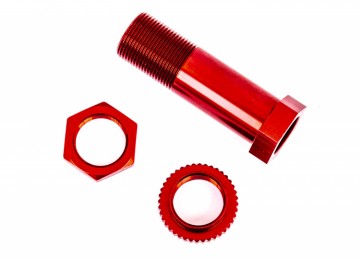 Traxxas 9545R Servo Saver Post with Nuts Alu Red Sledge