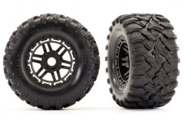TRAXXAS 8972 Tires & Wheels Maxx/Black (17mm) 2,8" TSM (2)