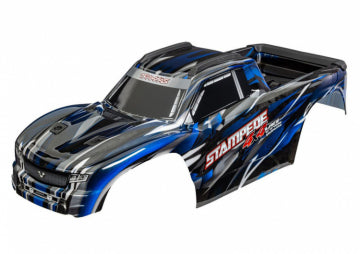Traxxas 9014-BLUE Body Stampede 4x4 VXL Blue Clipless