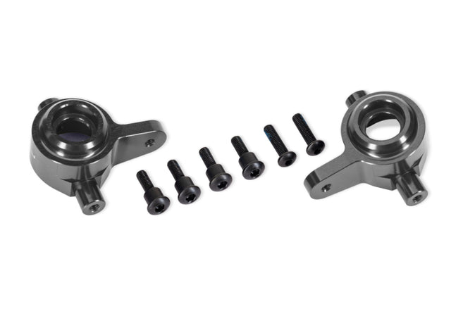 TRAXXAS 9064-GRAY Steering Blocks Alu Gray (Pair) Raptor R Ultimate, (Upgrade #9080)