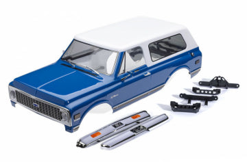 Traxxas 9130-BLWT - Body Chevy Blazer '72 Blue/White Clipless Complete