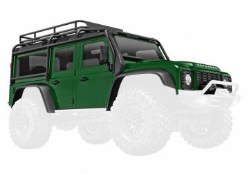 Traxxas 9712-GRN Body TRX-4M Land Rover Defender Green Complete