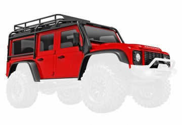 Traxxas 9712-RED Body TRX-4M Land Rover Defender Red Complete