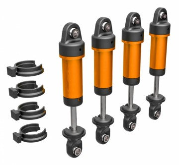Traxxas 9764-ORNG Shocks Alu Orange Complete (w/o springs) (4) TRX-4M