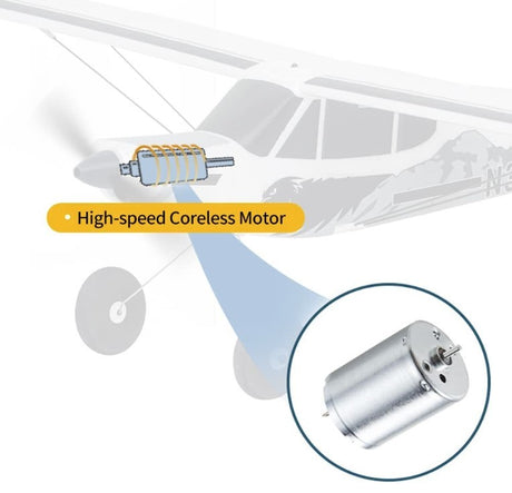 Eazy fly 540 MM PA-18 RTF - fly som er klart til brug