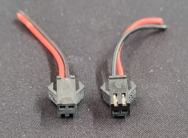 Molex stik sort med 5 cm ledning