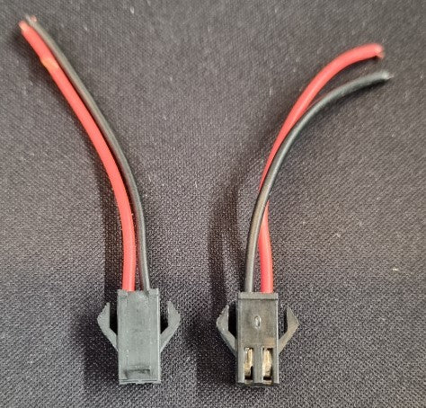 Molex stik sort med 5 cm ledning
