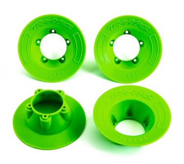 Traxxas 9569G Wheel Covers Green (for Wheels #9572) (4)