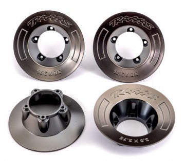 Traxxas 9568A Wheel Covers Satin Black Chrome (for Wheels #9572) (4)