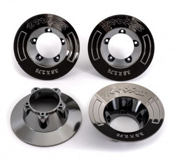 Traxxas 9568T Wheel Covers Black Chrome (for Wheels #9572) (4)