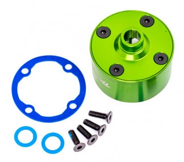 Traxxas 9581G Differential Carrier Alu Green Set Sledge