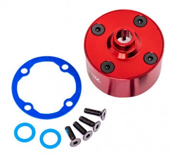 Traxxas 9581R Differential Carrier Alu Red Set Sledge