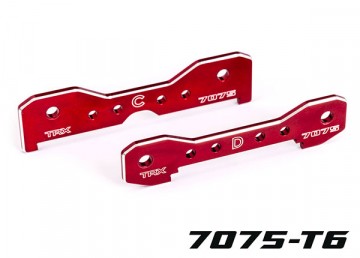 Traxxas 9630R Tie-Bars Rear Alu HD Red Sledge