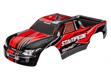 Traxxas 3651 Body Stampede 2WD Red Painted