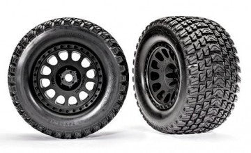 Traxxas 7872 Tires & Wheels Gravix/XRT Race Black (2)