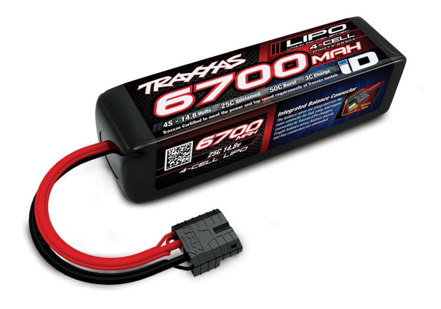 Traxxas 2998G Charger EZ Peak Plus 8A and 4S 14,8v Li-Po 6700mAh Combo