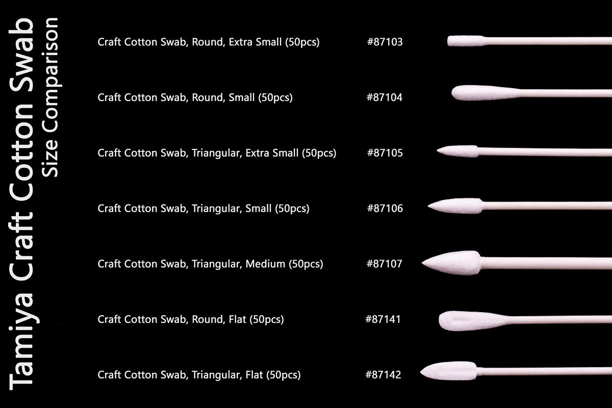 Craft Cotton Swab, Triangular, Small (50pcs)