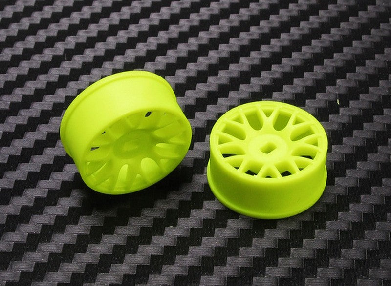 PN Racing 488YF0 - Mini-Z AWD Machine Cut BBS Front Wheel F0 Yellow