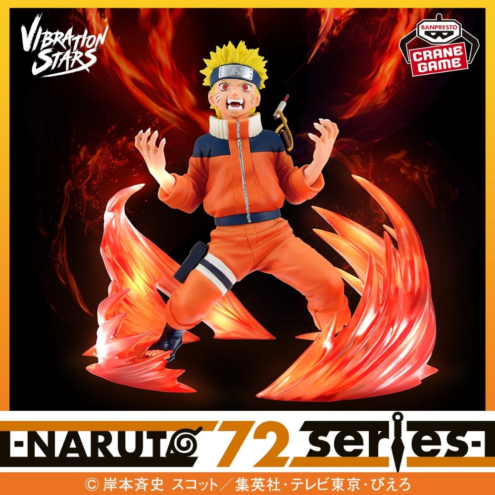 Bandai - Naruto 72 Series- 26 & 27 Vibration Stars-Naruto Uzumaki & Sasuke Uchiha-(A:Naruto Uzumaki)