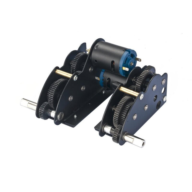 4in1 Panzergetriebeset for models with a long output shaft