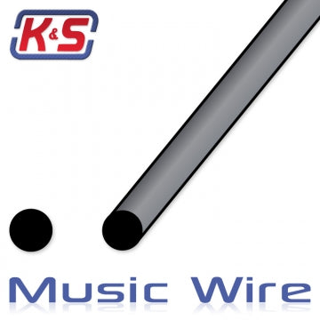 K&S 3942 - 1 Meter Music Wire 1.5mm (5pcs)