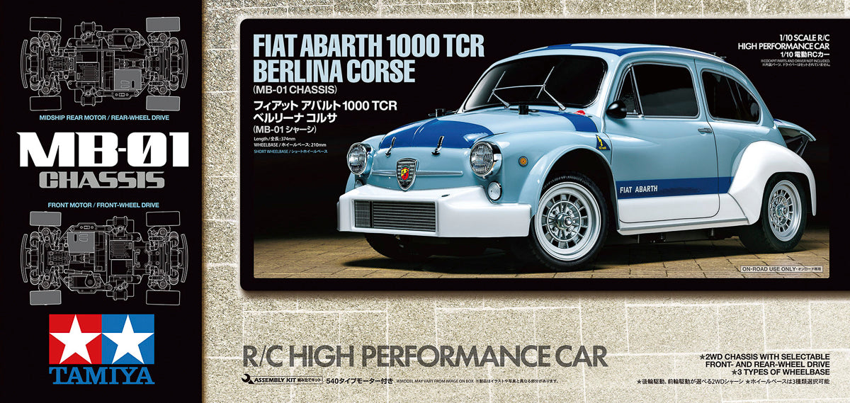 1/10 R/C Fiat Abarth 1000 TCR Berlina Corse (MB-01)