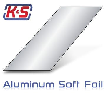 K&S 6025 - Aluminum (Soft) Sheet 0.13x100x305mm (.005) (1)