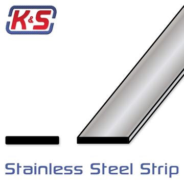 K&S 7157 STEEL STRIP 010 - Stainless steelstrip .010x1/2