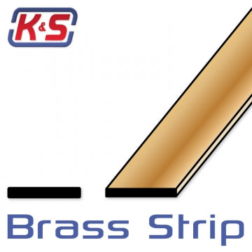 K&S 8244 - Brass Strip 0.8x50x305mm (1)