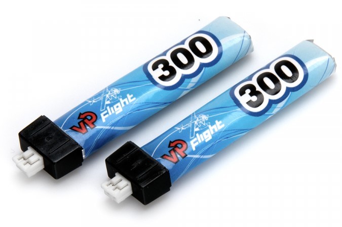 Li-Po Batteri 2 styk - 1S 3,8V 300mAh 30C JST-PH 2.0mm 2-P