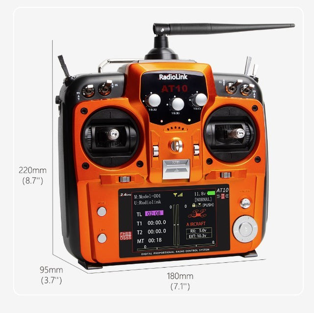 Radiolink AT10 II - 12 kanalers fjernbetjening